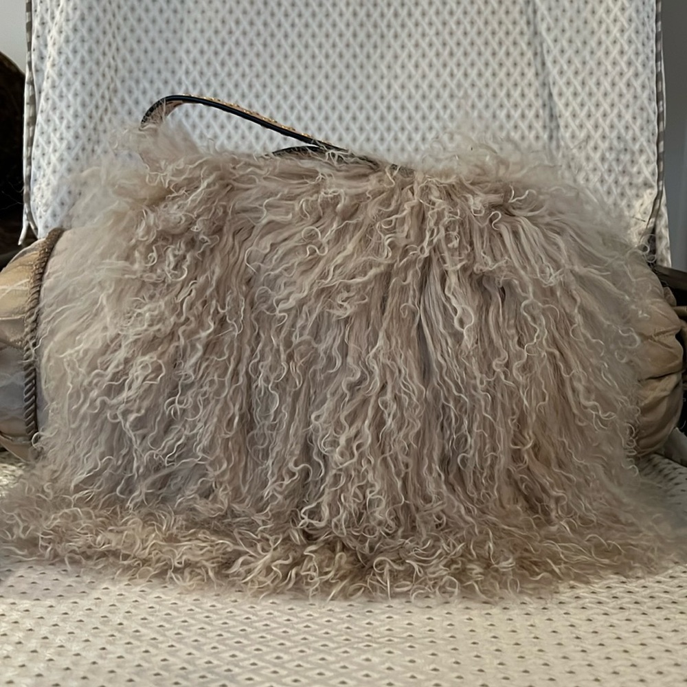 Tory Burch Sawyer Fur Small Shoulder Bag